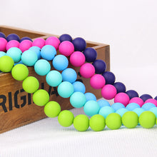 100pc Silicone Beads Baby Teether Teething Bead 9/12/15mm Safe Rubber Nurse