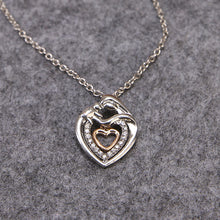 Hot Xmas Gift Mom And Baby Necklace Mother's Day Gift Fashion Crystal Rhine