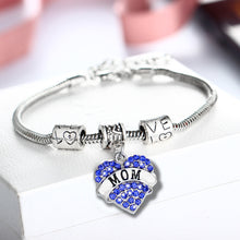 new silver plated charm Austrian crystal heart shape nurse mom best friend