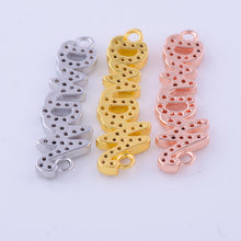 2017 Fashion 3 Colors CZ Paved Mama Letter Charms Connectors fit for Women'