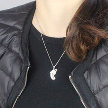 Wholesale Birthstone Necklace Baby Feet Necklace kids Name Mother Necklace
