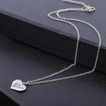 Cute Mom God Mother Heart Charm Necklace From Son Daughter Silver Plated Sp