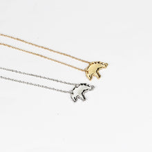 10pcs / lot Mama Bear Necklace Mother Bear Mama Silver and gold color Neckl