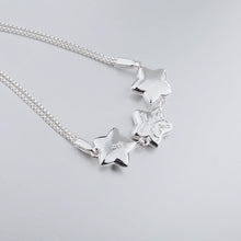 SILVERAGE Real 925 Sterling Silver Star Bracelet for Women Fine Jewelry Thr