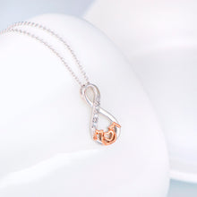 YFN 925 Sterling Silver Pendant Necklaces With CZ Stone Jewelry Love Mother