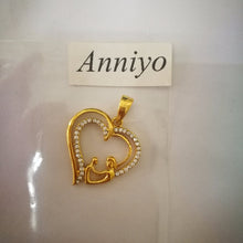 Anniyo Heart Mum & Baby Necklaces,I Love My Mother,Gold Color Mama Pendant