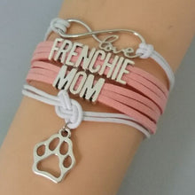 drop shipping infinity love Frenchie mom bracelets charm love FRENCHIE mom