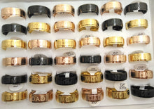 30pcs MOM & DAD etched Stainless Steel Rings Father's Mather's Birthday Gif