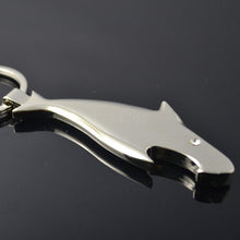 Hot Shark Key Chain Bottle Opener Flash Bright Metal Keychain family llaver