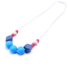 MHS.SUN 1pcs BPA Free Food Grade Silicone Baby Chew Beads Teething Necklace
