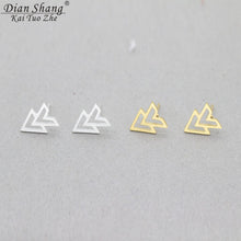 Minimalist Double Triangle Arrow Earrings For Women Geometry Chevron V jewe