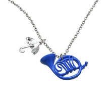 New How I Met Your Mother Umbrella Yellow Blue French Horn Pendant Necklace