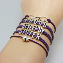 Purple Braid Proud Epilepsy Mom Auntie Sister Grandmother Awareness Bracele