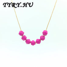 Silicone Teething Necklace Icosahedron Beads DIY Baby Teether BPA Free Food