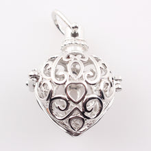 Angel Wing Cage Locket Pendant Pregnancy Chime Necklace Pendant Hollow out