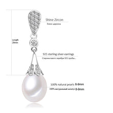 Genuine wedding freshwater pearl earrings for women,fashion natural pearl e