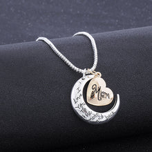 Silver/Gold Fahion Jewelry Women Message Pendant Gift for Mom Love you Than
