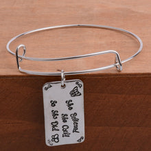Fashion Family Mom Dad Heart Crystal Charm Bracelet For Women Men Bangle Je