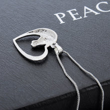 Shape shining Silver heart horse Pendant jewelry plated Silver Horse in Hea