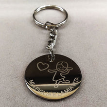 2017 Fashion MIA FIGLIA ELA MIA VITA Stainless Steel Keychain Silver Color