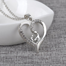 Moms Jewelry Chain Link Gift Mother Baby Heart Pendant Mom Daughter Child F