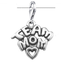 Skyrim 10Pcs/lot Gym Symbol Word Dangle Team Mom Charm Lobster Clasp Fit Ke