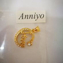 Anniyo Love Symbol Jewelry Heart Pendants Necklaces Gold Color Mom Mother's