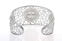 Shell flower Filigree bangle bracelet flexible jewelry mother's day gifts f