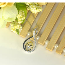 100% Original 925 Sterling Silver Pendants for Women Crystal Endless Love S