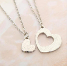 1 Set Love Between Mother And Daughter Heart Shaped Love Heart Pendant Neck