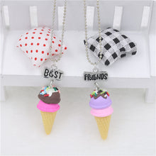 Mom And Daughter Jewelry 2Pcs/ Set Best Friends Charms BFF Ice Cream Food P