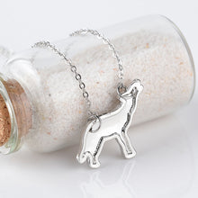 Protection Family love Gift for child or mom wolf shape suspension necklace