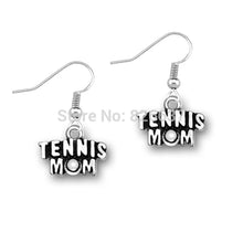 Skyrim New!  zinc alloy antique silver plated tennis mom sports drop earrin