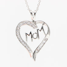 HeeZen Plated Silver Cute Romantic Heart Shaped Necklaces & Pendants Long C