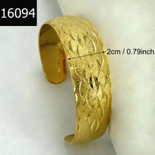 Anniyo ONLY ONE PIECE / Africa Bangles for Women Gold Color Dubai Jewelry E
