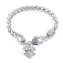 Rhinestone Heart Bracelet Letters MOM SISTER NANA MIMI nana niece nurse tea