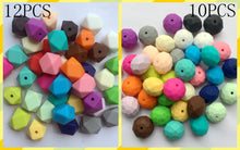 Master DIY 12PCS Geometry beads + 10PCS polygon beads 2 IN 1 silicone teeth
