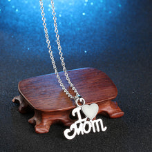 COLSEN Love Mom Gift Mama Pendant Necklace silver color Jewelry Christmas G