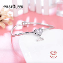FirstQueen 2017 New Authentic 925 Sterling Silver Dangle Mom Romantic Heart