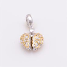 heart charms sterling silver jewelry fits man bracelets pendants for jewelr