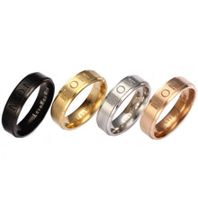 Ladies Elegant Delicate Finger Knuckle Rings MOM Carving Ring Women Titaniu