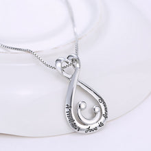 mother's day pendant necklace Love Heart  choker women Silver Plated Neckla