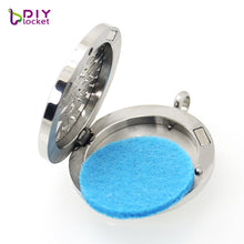 30mm Stainless Steel heart mom perfume Pendant necklace Fashion aromatherap