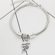 Newest Arrival 2 PCS/Set Mother Daughter Love Heart Stitching Pendant Brace