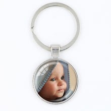 3Pcs/Lot Personalized Photo Key Chain Ring Custom Photo of Your Baby Child