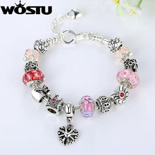 2017 New Arrival 925 Silver Beads Charm Bracelets For Women Mom DIY Fine O