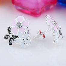 GAGAFEEL Stud Earrings Jewelry  925 Sterling Silver Women Girl Flower Beaut