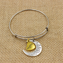 New Fashion Family Jewelry Mom Sister Daughter Bracelet Moon Heart Shape Me