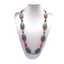 BPA Free Food Grade Silicone Teething Necklace Soft Beads for Chew Baby Tod