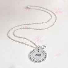 QIHE JEWELRY "I used to be her angel,now she's mine"Mom Memorial Necklace M